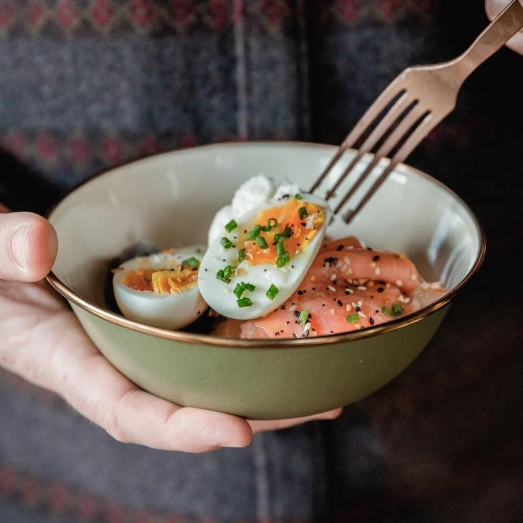 Barebones Enamel Two-Tone Bowls, Set of 2