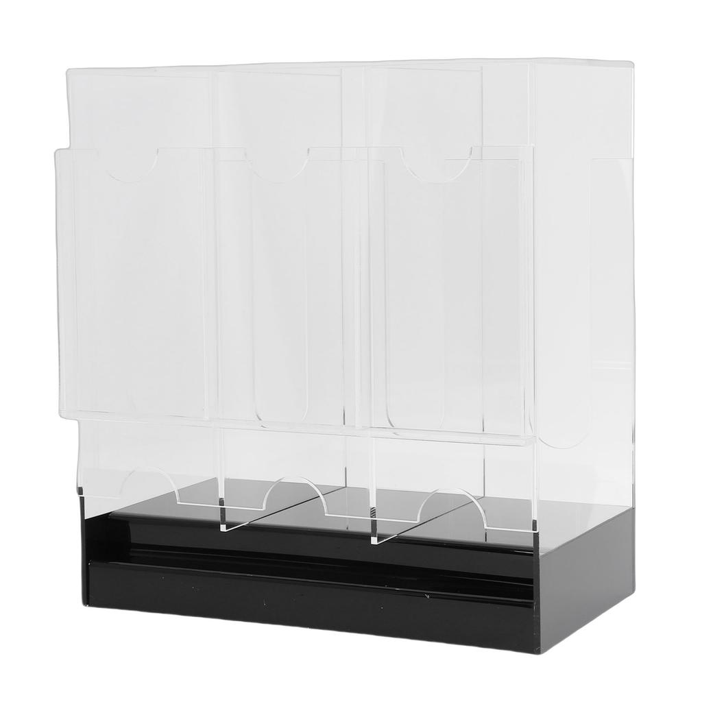 3 Slot Card Pack Dispenser Acrylic Card Pack Display Holder Organizer Storage Box Container For Trading Cards Sports Cards
