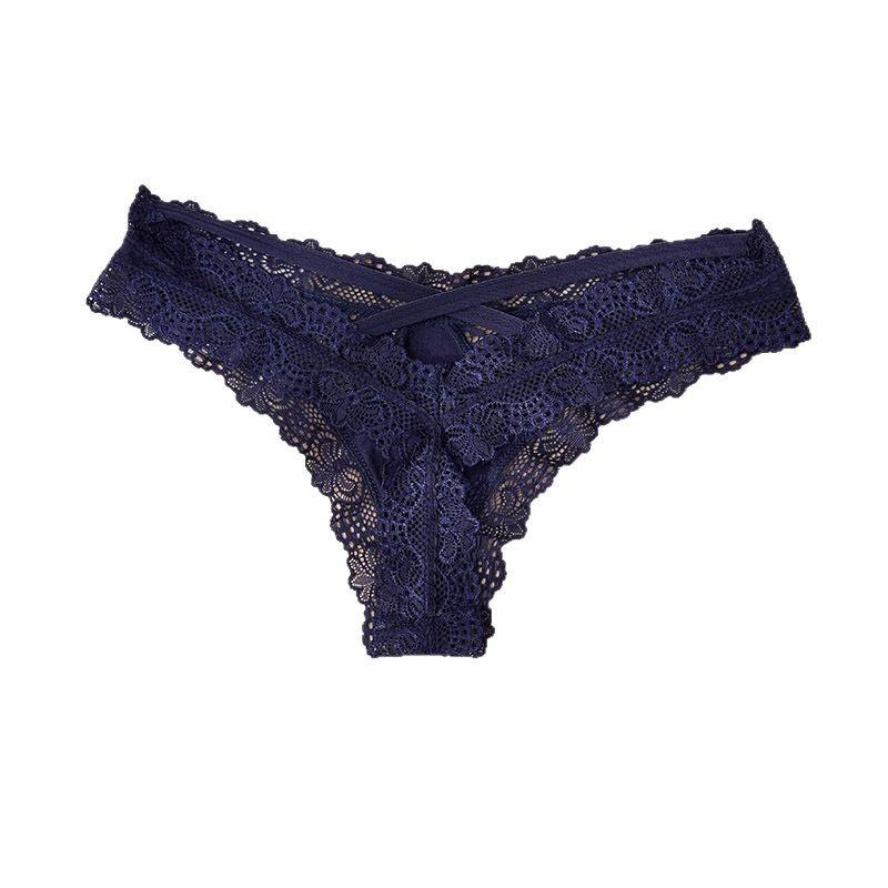 Women's Sexy Cross Lace-up Low Waist Thongs - European and American Style