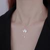 New Creative and Fresh Lotus Tassel Necklace for Women, Lucky Lotus Pendant, New Chinese Style, Niche Necklace for Women