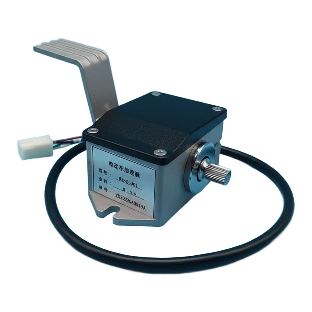 1 Stück Metall-Gaspedal Rutschfestes Beschleunigerpedal 0-5V Gaspedalsensor Ersatzteile für EV-Carts Elektrofahrzeug