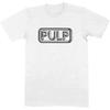 Officially Licensed Pulp Different Class Logo Mens White 100% Cotton T-shirt Mens Tees Top Pulp Logo Tee