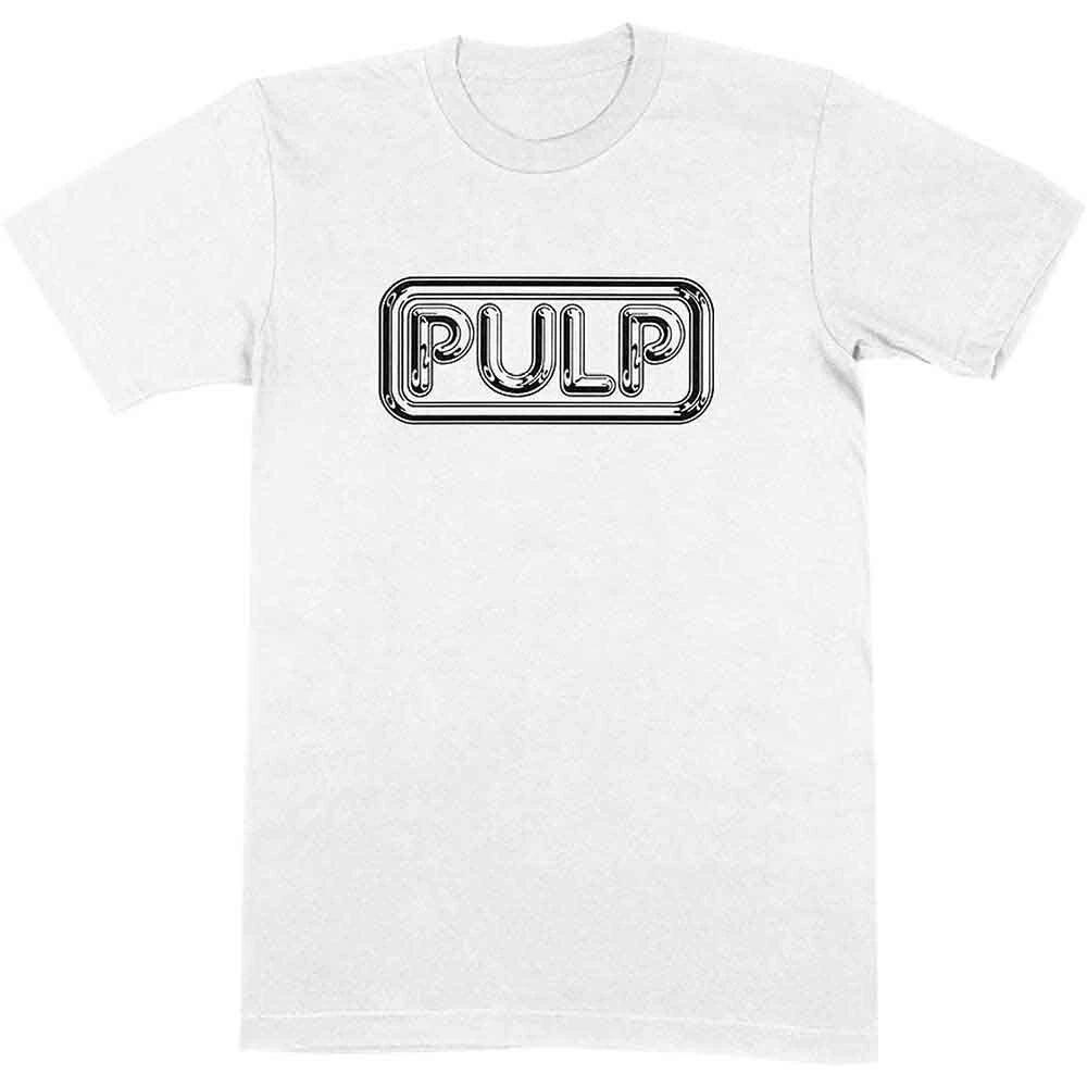 Officially licensed Pulp Different Class Logo Mens White 100% Cotton T-shirt Mens Tees Top Pulp Logo Tee 3XL