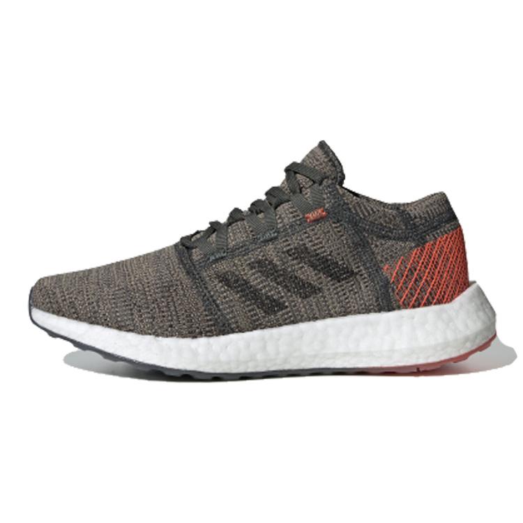 

Adidas Pureboost Go J Sports Slip Resistant Low top Kids Running Shoes Gray Orange White Teenagers F34007 36⅔