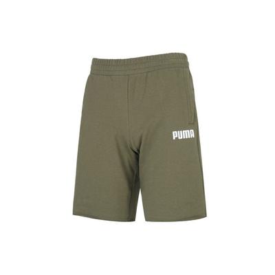 Solid Color Letter Logo Knit Shorts Men Bottoms Army-Green 849546-32
