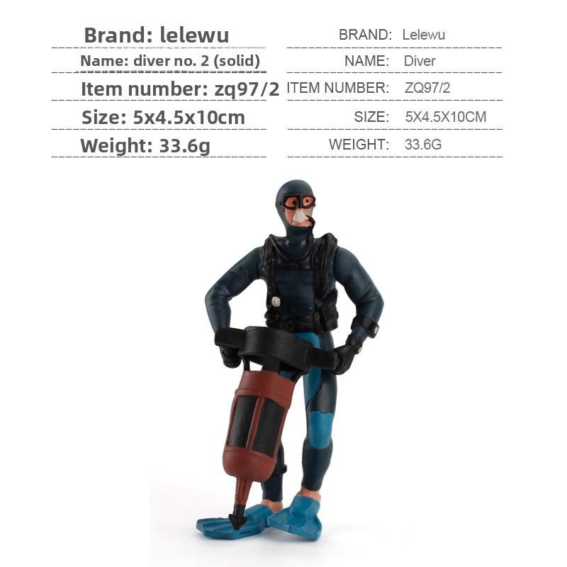 Simulated Diver Veterinarian Farmer Worker Postal Worker Toy Model Ornament For Collectors And Play