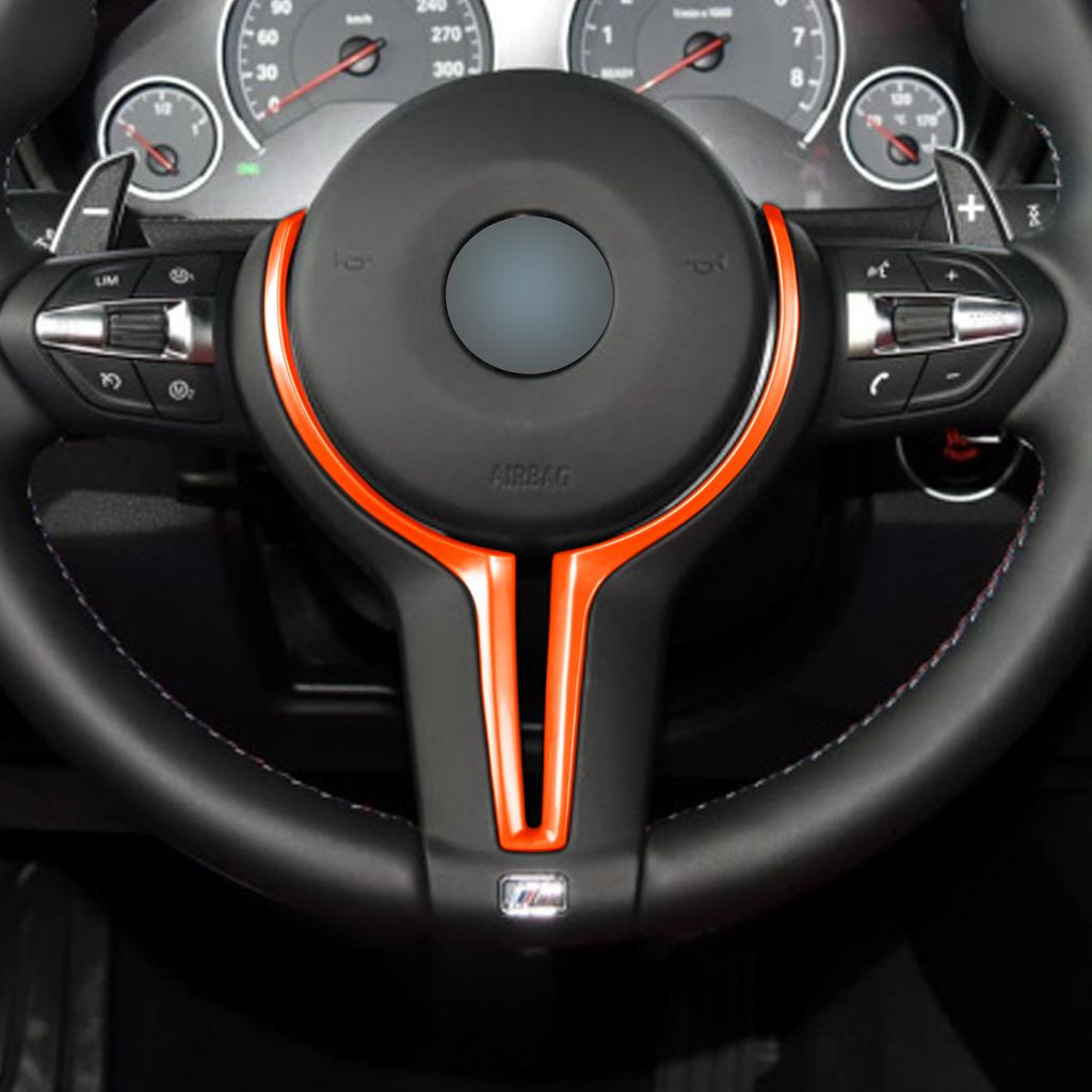 Auto Lenkrad Trim Auto Innere Abdeckung Carbon Faser Für BMW M Serie M2 M3 M4 M5 F80 F82 F87 T-förmigen Dekoration