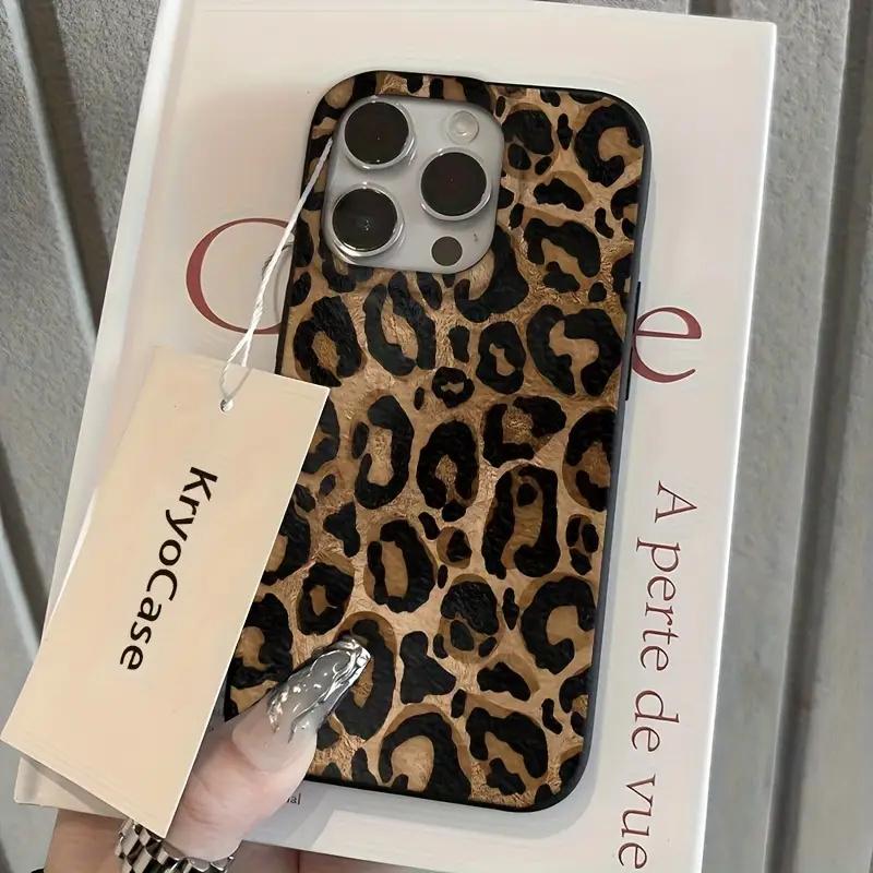 Realistic Leopard Print Design Soft Phone Case For iPhone 17 16 15 14 Plus 13 12 11 Pro Max 7 8 SE2 16E 17 Air Shockproof Cover