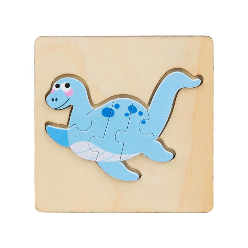 Wooden 3D Geometric Puzzle for Toddlers: Early Education Toy for Ages 1-3