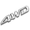 Auto Metall Abzeichen Aufkleber 4WD Hubraum Emblem Abzeichen Allradantrieb Auto Aufkleber KTY