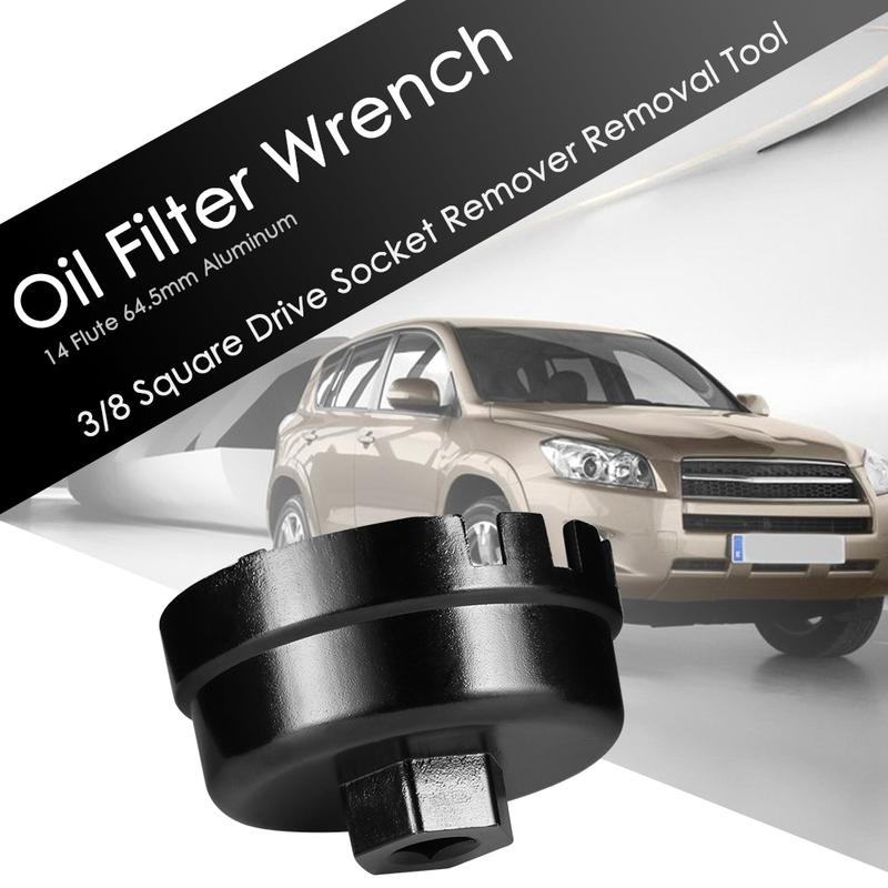 Oil Filter Wrench Removal Tool 14 Flute 64.5mm Socket Remover for Toyota Corolla Rumion ISIS IST Noah Premio Prius Voxy