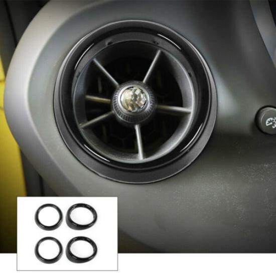 Air Vent Outlet Cover Decor Trim Accessories For Chevrolet Camaro 2016+ Black