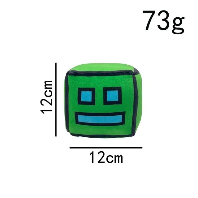 New Geometry Dash Game Plush Toy Cute Cartoon Anime Game Doll Soft Stuffed Peluche Plushie Toy Kid Birthday Gift Home Decor