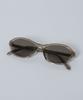 Tukyubeu Retro Cat-Eye Oval Sunglasses(Beige)