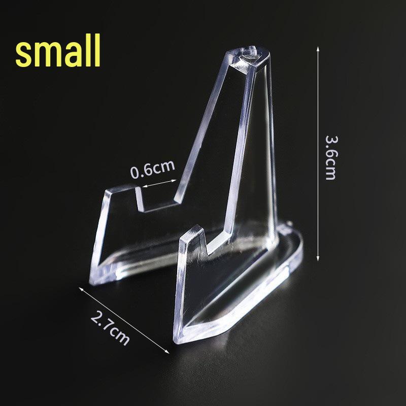 

Прозрачная пластиковая треугольная подставка для монет | Маленький мольберт для коллекционных предметов