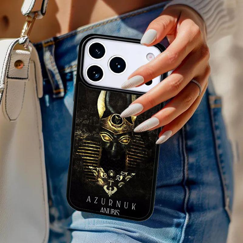 

Anubis Ankh Egyptian God Phone Case For iPhone 17 Air 14 15 13 12 Max Cover For Apple 14 15 16 16e 11 Pro Max Plus Coque iPhone 11pro max