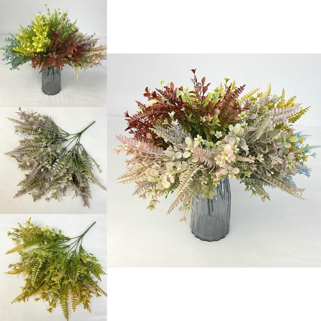 Artificial Toona Flower For Wedding Props Home Decoration Plastic Green Plant
