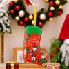 NewChristmas Tin Gift Box Set with Stocking Ornaments Holiday Candy Container and Decorative Hanging Sock for Festive Home Decor