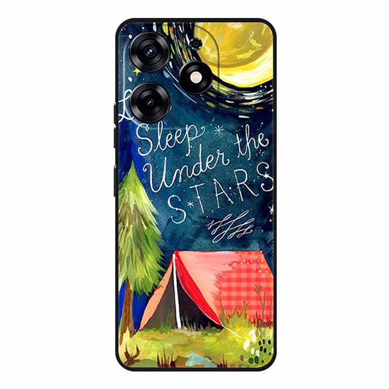 For Tecno Spark 20 Pro Case Wolf Soft Silicone TPU Back Cover Phone Cases For Tecno Spark20 Pro KJ6 Cute Animals Protector Funda