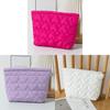 Polyester Heart Suture Handheld Makeup Bag With Breathable Design For Daily Use