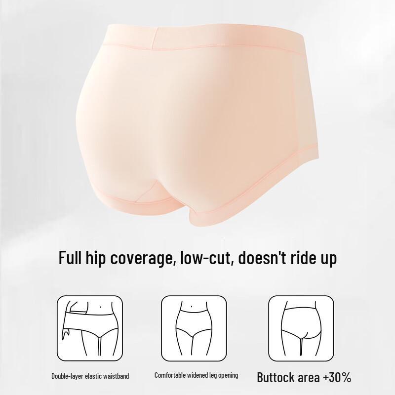 Funilai Women's Mid-Waist Antibacterial Cotton Briefs