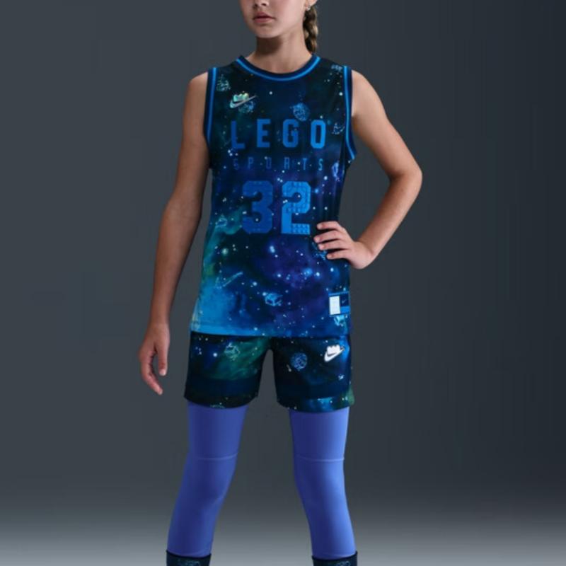 Nike X Lego Kooperation Basketball Buchstaben Nummer Pullover Kinder Tops HV6734-477