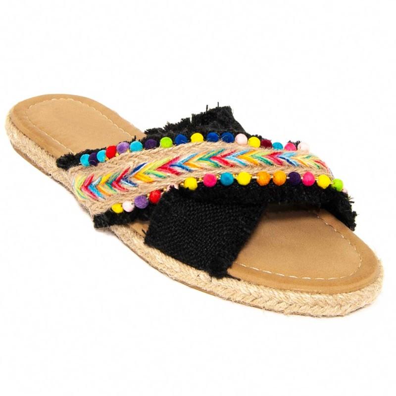 Sandalia Plana Para Mujer. Montevita Indiplasa2 105003
