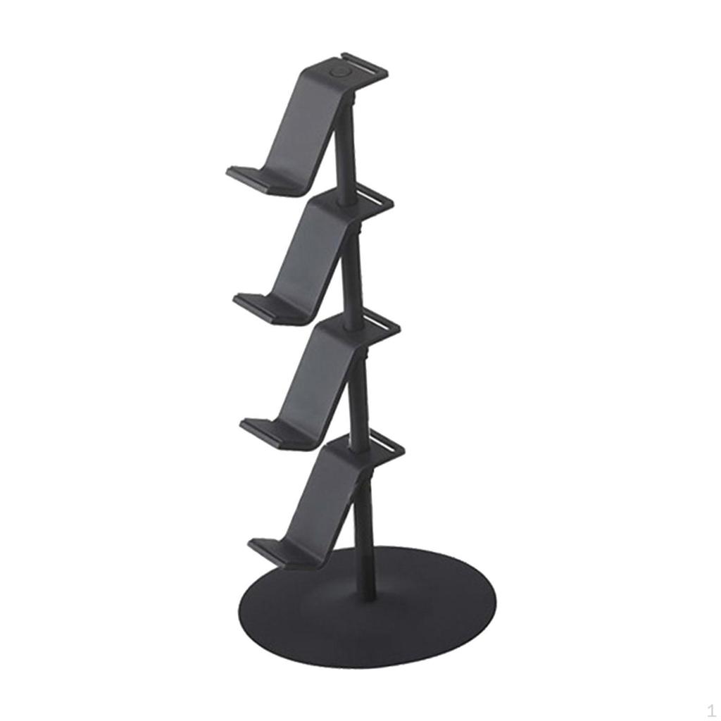 4-stöckiger Gamecontroller-Ständer Desktop Stabile Basis Aufbewahrungsregal Headset-Halter Display