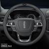 Universal Steering Wheel Cover Lincoln Corsair Nautilus Aviator Navigator MKZ Z Continental Synthetic Leather Sport Style 38cm
