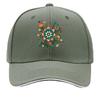 Woodland Floral Folk Heart Bloom Sandwich Baseball Cap Sun Cap Outdoor Workouts Hat