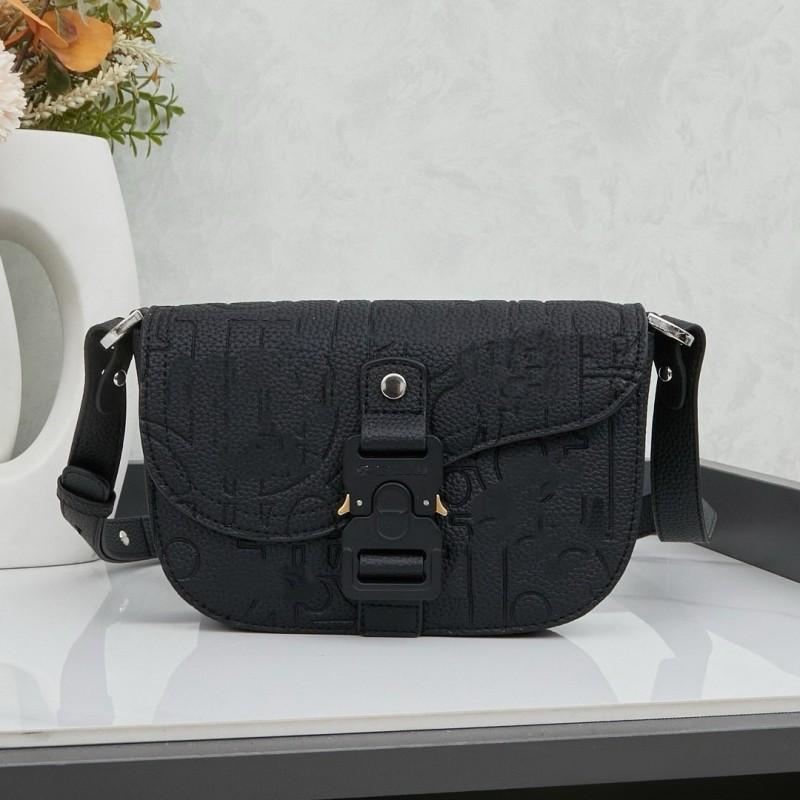 D Home Neue Herren-Satteltasche Rindsleder Briefträger Leinwand Muschelförmig Business Einzelschulter Crossbody