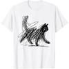 Urban Fashion Tshirt with Minimalist Cat Design Unisexs and Womens Cotton Tshirt Casual Summer Vacation Humorous Tshirt