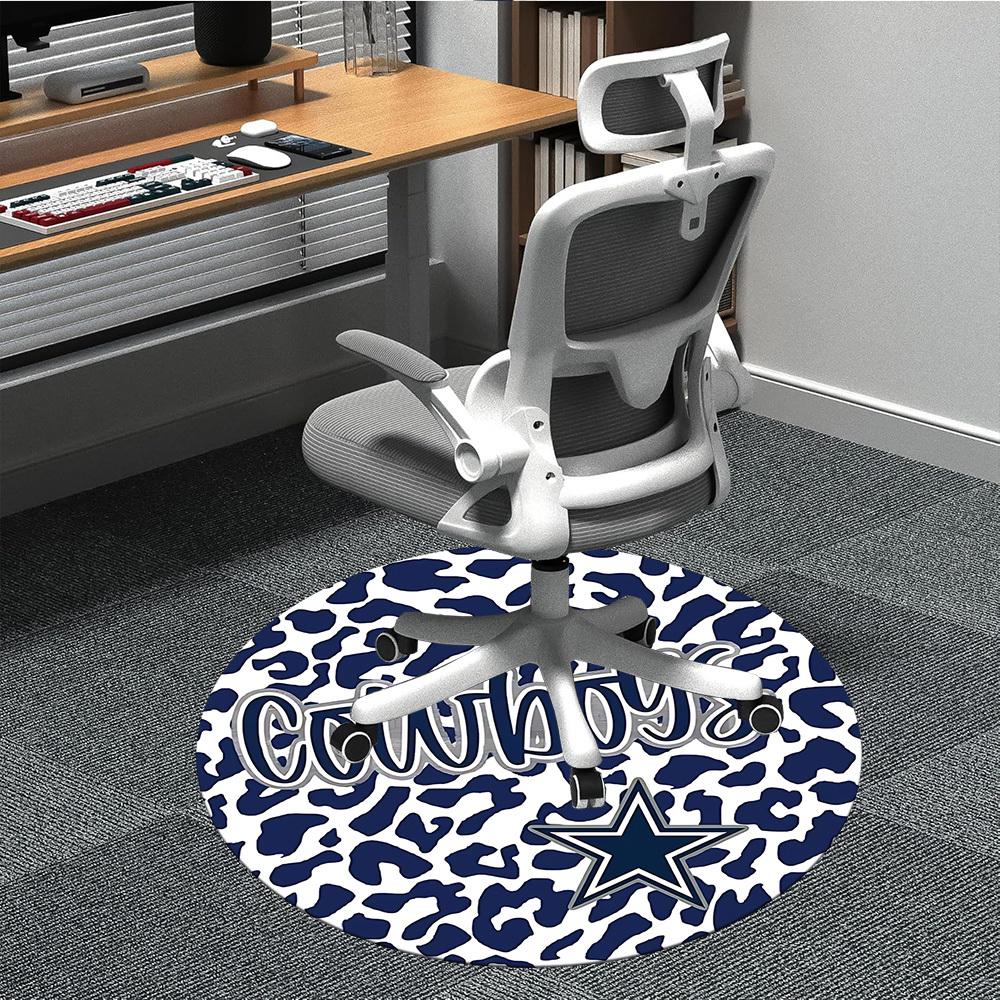 

1pc Cowboys Leopard Print Chair Carpet for Office, Soft and Durable Office Rug for Interior Decoration, Perfect for Office yy251227114 80cm by 80cm