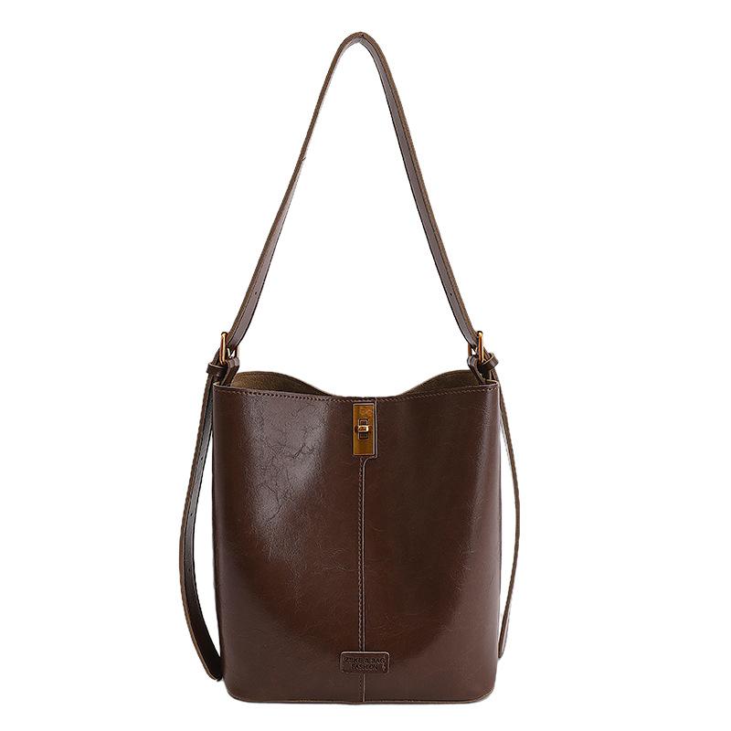 Large-capacity Underarm Bag, Simple Bucket-style Bag, High Appearance Level, Commuter Single-shoulder Crossbody Bag