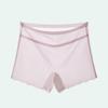 Plus Size Women's Summer Ice Silk Non Mark Quick Drying Breathable Cotton Crotch High Waist Flat Angle Briefs