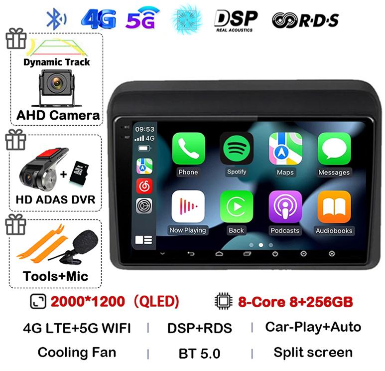 Android 14 Carplay Auto Stereo For Suzuki ERTIGA 2018 2019 2020 Car Radio Multimedia Video Player Car GPS 2 Din DVD 360 Camera