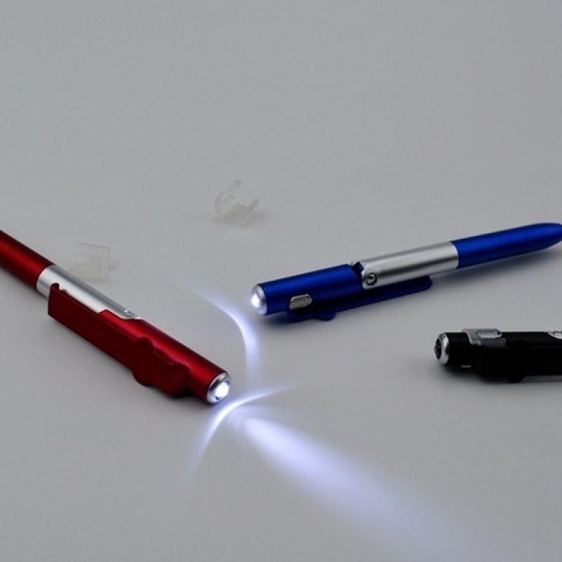 1Pc 4-i-1 sammenleggbar kulepenn Universal Mini Capacitive Pen Screen Stylus Pen