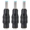 3 uds conector adaptador de corriente 5,5x2,1mm hembra a 4,5x3,0 enchufe de cargador macho para ordenador portátil HP
