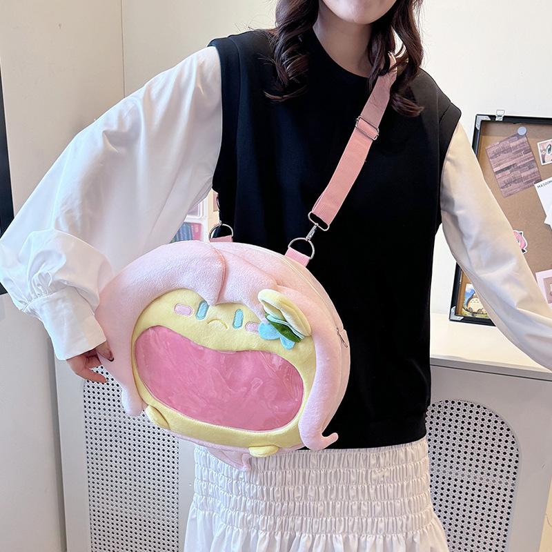 My Little Pony Fluttershy Transparent Bag Plush Backpack Cute Shoulder Casual Kawaii Large Capacity Backpack for Girls Gifts