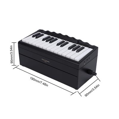 25 Key BT Playable Piano Calendar Electronic Keyboard with 52 World Famous Songs 8 Instrument Modes LED Lights
