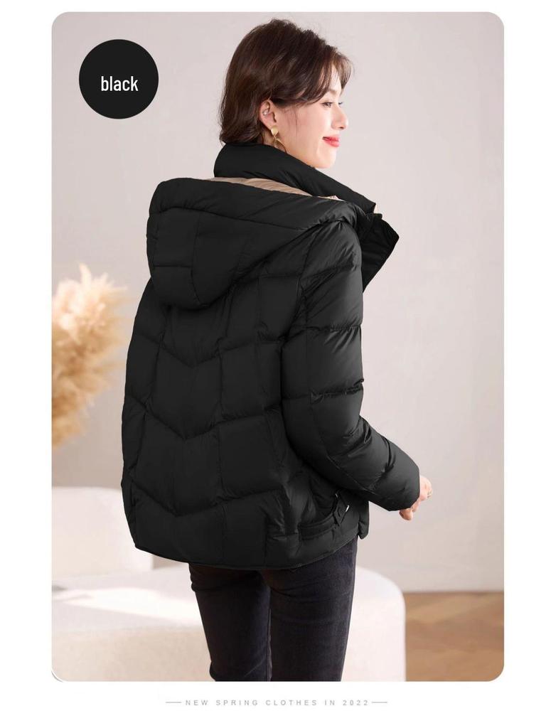2025 Trendy Women's High-End Short Winter Down Cotton Jacket