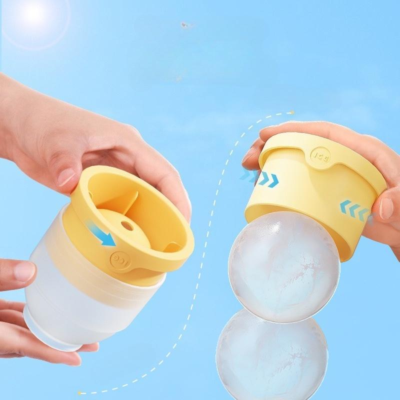 Large Ice Ball Maker for Food-Grade Silicone, Round Whiskey Fast-Freezing Ice Cube Mold Tray, Large Spherical Silicone Ice Cube Tray for Home Use