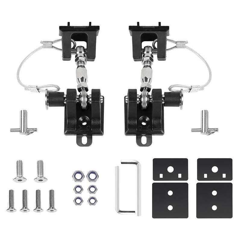 Engine Hood Latches Locking Hood Catch Kit With Metal Hood Locks Compatible With Jeep Wrangler TJ 1997-2006