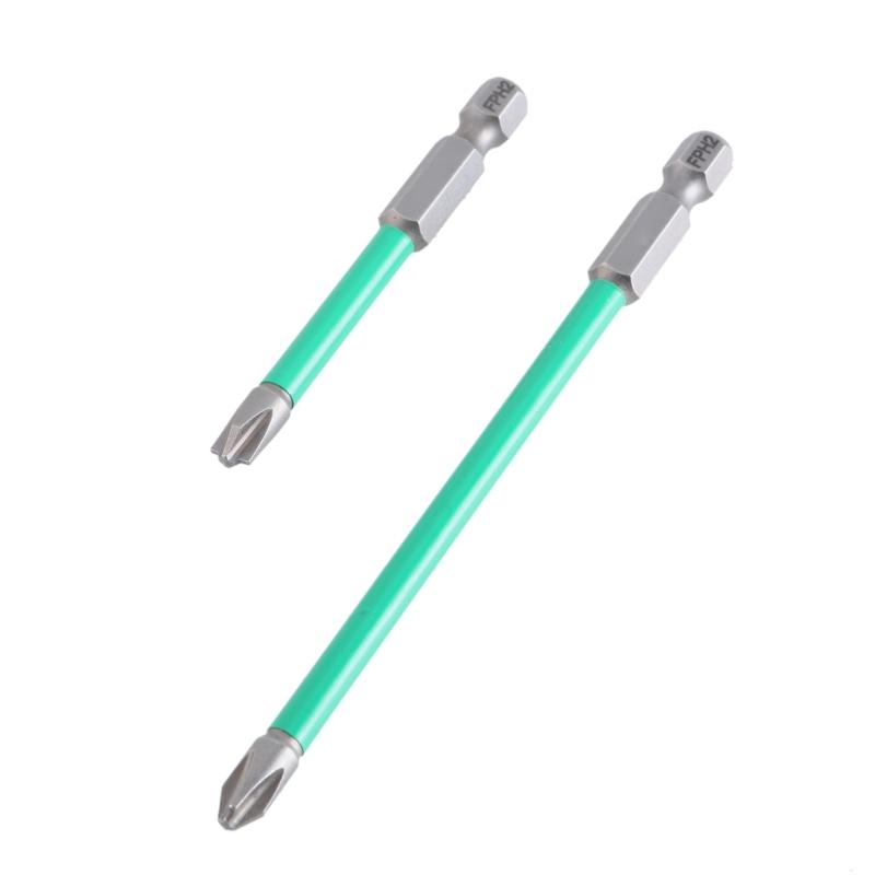 Professional Electrician Screwdriver Crossheads Bit With Strong Magnetic Tip Steel Extended Insulation Sleeve for Repair