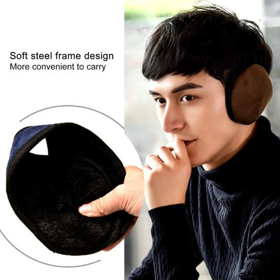 Men Ear Covers Thicken Plush Collapsible Highly Warm Ear Warmers for Outdoor