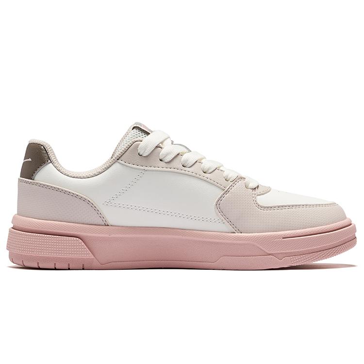 Erke Tianhe Classic Versatile Low-Top Sneakers Women sneakers White Pink Gray 52125101480-003