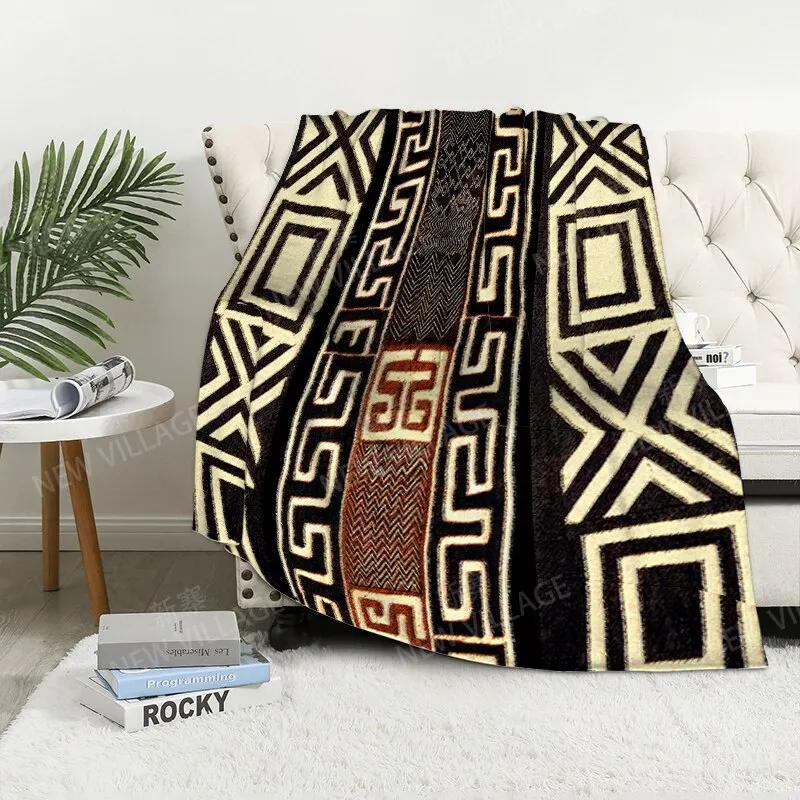 Bohemian-Stil digital bedruckte Polyester Schlafzimmer Samt Flanell Decke Vlies weiche Sofadecken für Betten