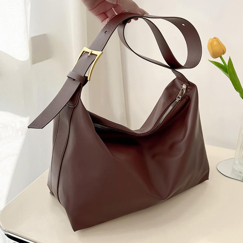 

Винтажная дизайнерская подушка из искусственной кожи, сумка Boston для женщин, повседневная большая вместительная сумка через плечо, модные сумки-шоперы 37x16x25cm кофейный