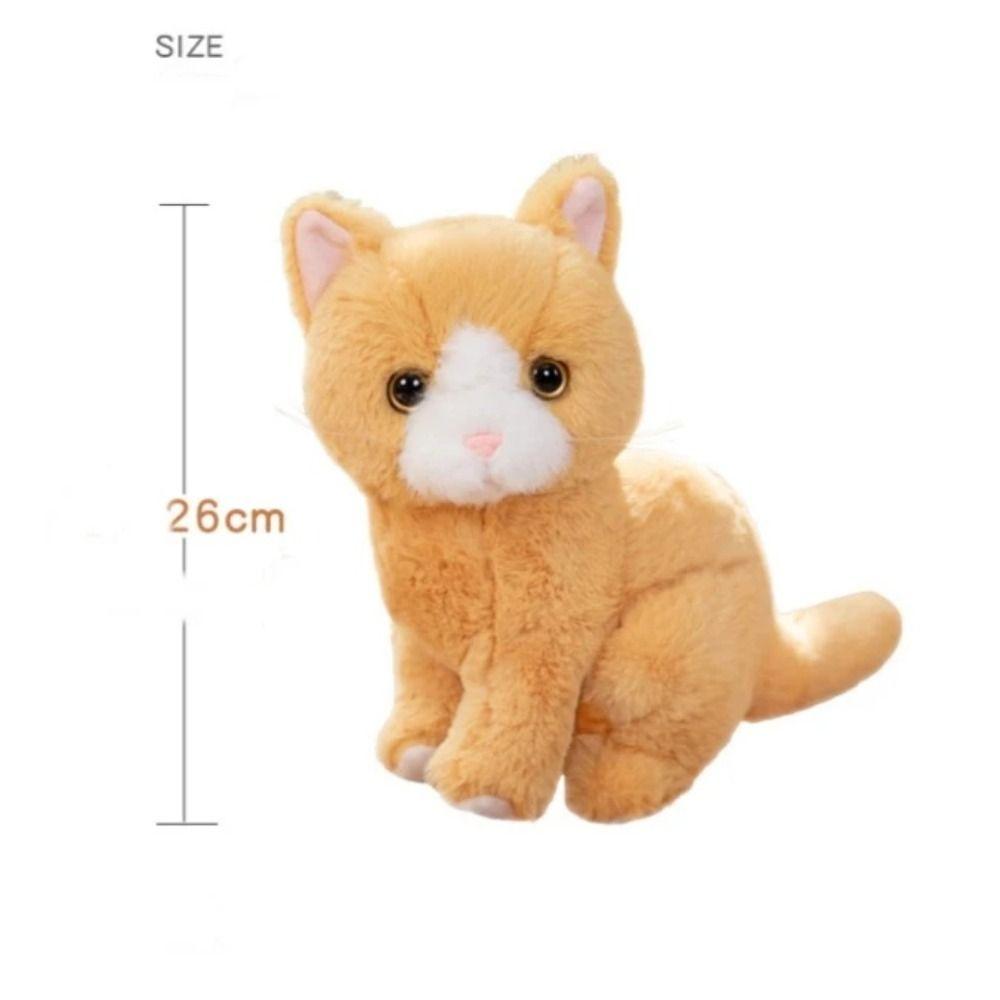 Stuffed Animals Cat Plush Toy Simulation Stuffed Cat Doll Kitten Animal Cats  Home Decor