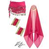 Belly Dance Performances Outfit Set Adult Belly Dancing Costume Lightweight Design For Dynamic Stage Presences